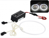 Farol Branco Angel Eyes anel de Halo com inversor de Lastr