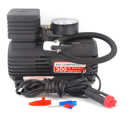12 Volt portátil Mini Mangueira Compressor / Pressão (Preto)